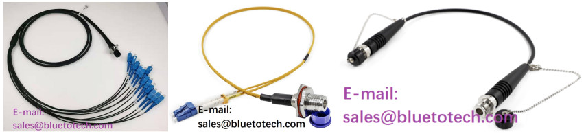 Collimating Lens Military Waterproof Optical Fiber Cable Expanded Beam Connector To SC