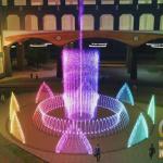 Stainless Net Water Floor Fountains Onsite Installation