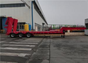Quality Tri 3/4 Axles Goosneck Low Base Trailer 100T Max Payload For Transport Heavy Vehicles wholesale