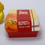 Customized eco-friendly biodegradable french fries burger fast food packaging
