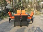 Contemporary Dining Set , UV Resistant KD Rattan Furniture Sets