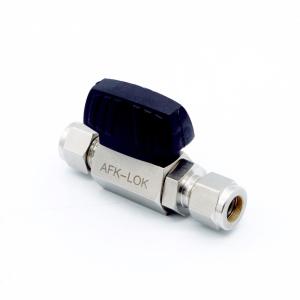 Quality Low Pressure 1000PSI compression fitting Double Ferrule Union Ball Valve wholesale