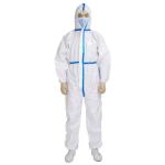 Chemical Medical Protective Clothing , Non Woven Disposable Protective Coveralls