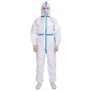 Quality Chemical Medical Protective Clothing , Non Woven Disposable Protective Coveralls wholesale