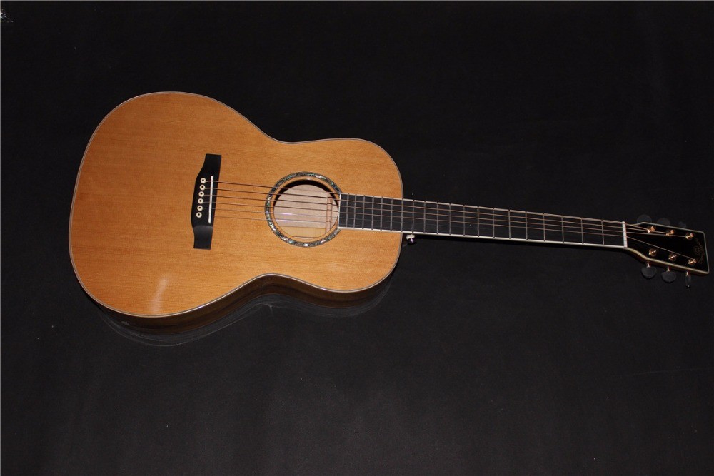 AAAAA all solid OO body guitar custom Solid OO acoustic guitar 14 frets acoustic electric guitar