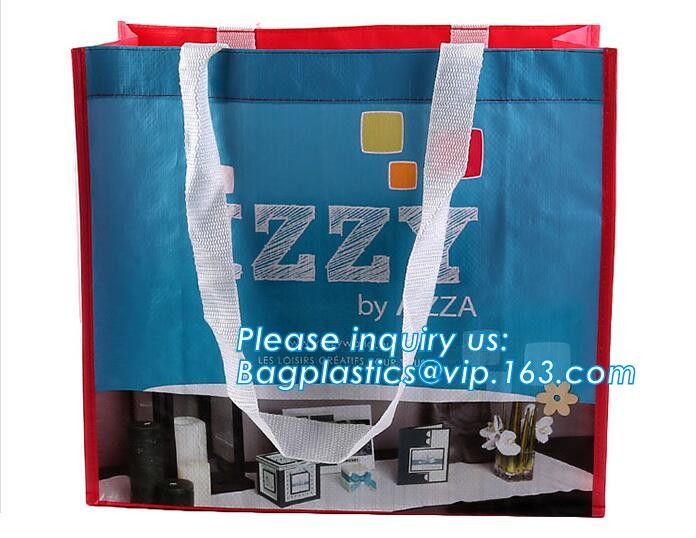 Fashion WaterProof PP Woven Laminated Handle Shopping Bag,fashion laminated reusable pp woven big shopping woven bag