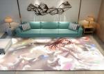 MOQ ONE Piece Printing outdoor kids Area play rug cheaper price polyester