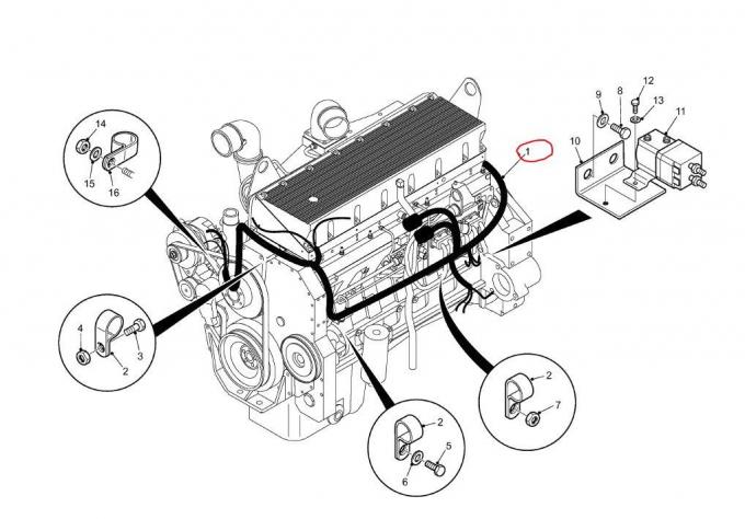 3573810403 Industrial Wiring Harness Electric Forklift Parts Durable