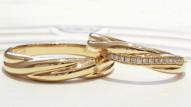 Quality A Braided Texture OEM Men17.5 Rose Gold Promise Ring wholesale
