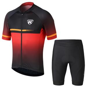 Quality Polyester Mens Short Sleeve Cycling Jersey For Road Bike / Mountain Bike wholesale