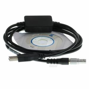 Quality Data Total Station Cable , Data Transfer Cable Compatible With LEMO 0B 5 Pin Male To USB wholesale