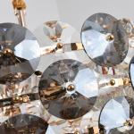 Modern smoke gray crystal chandelier in the living room contemporary chandelier