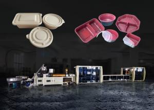 Quality Triple Screw Biodegradable Tableware Machine Plate Cutlery Making 60KW wholesale