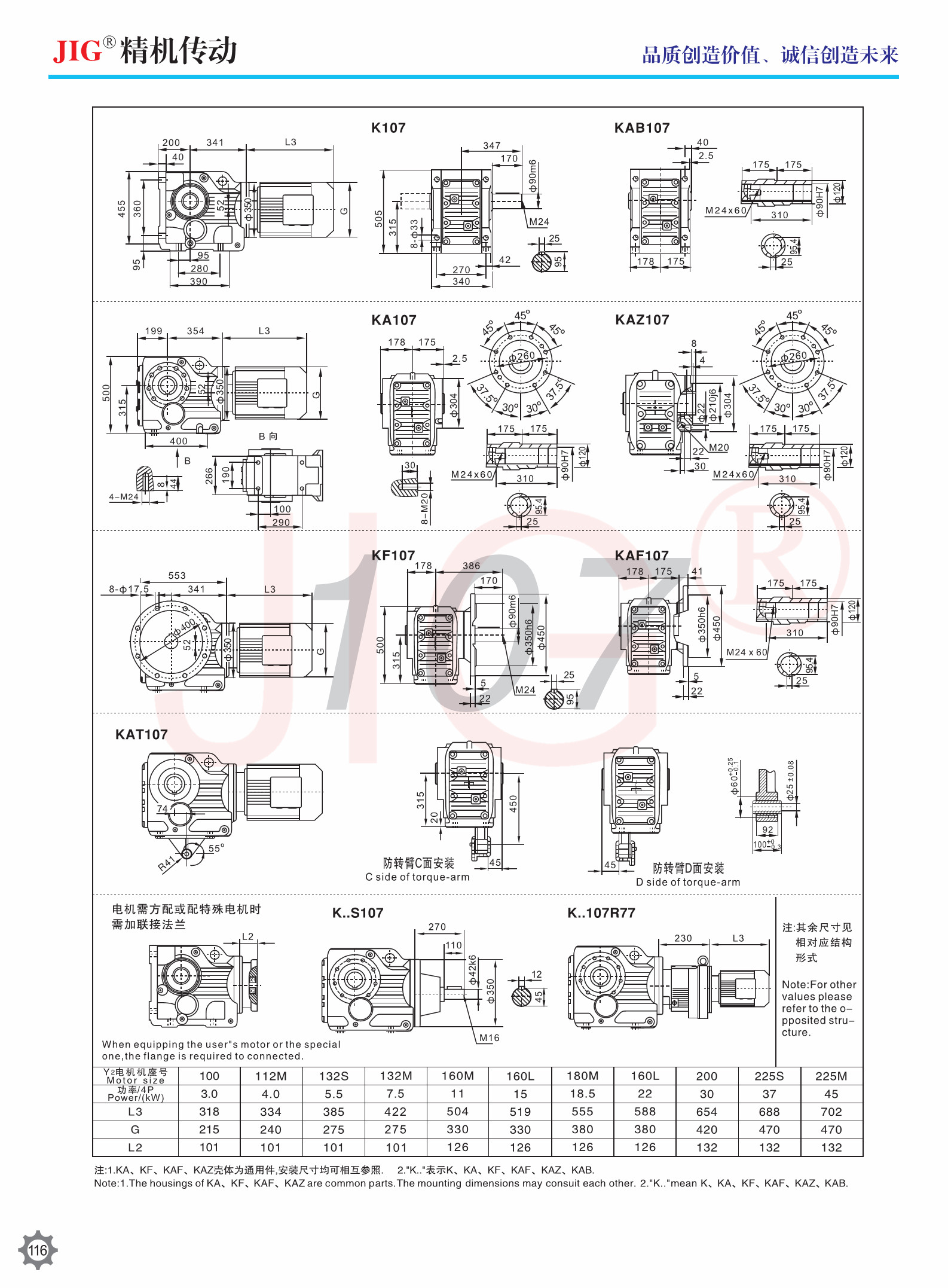 K Series Helical Gear Reducer Helical Bevel Gear Units