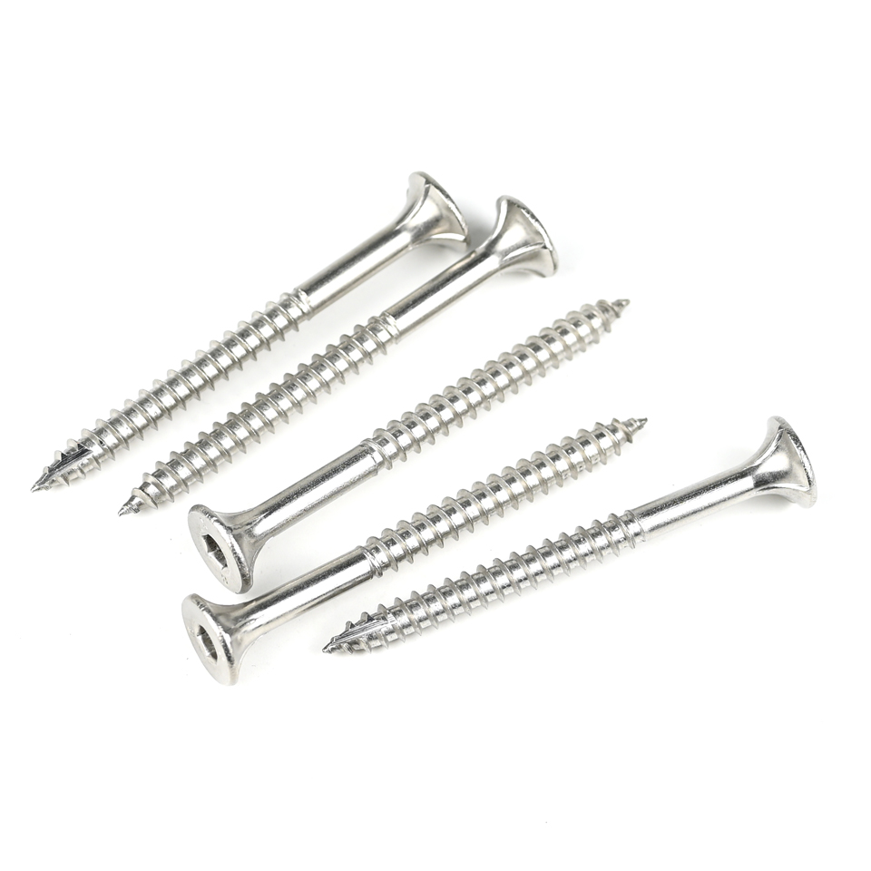 304 Stainless Steel Hexagon Socket Hardware Screw 75mm for Timber Construction Building