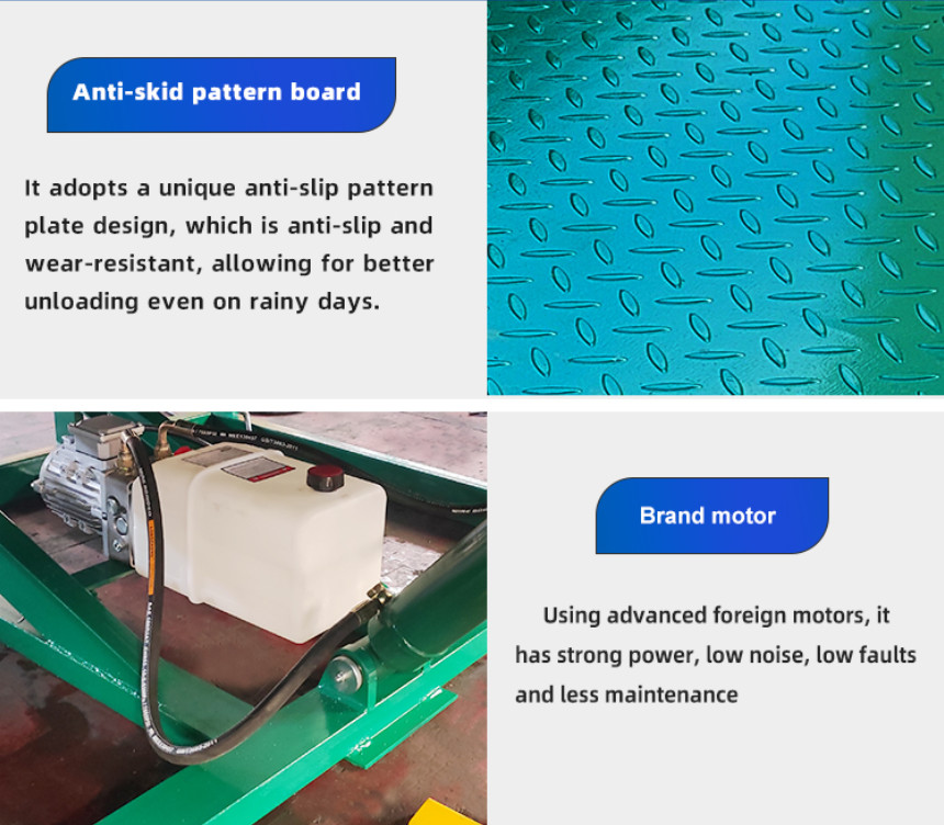 10000kgs Hydraulic Dock Ramp Anti Slip Hydraulic Dock Leveler