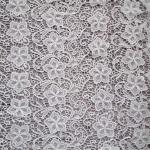 Water Soluble Flower Lace Fabric By The Yard High Fastness For Women Dresses