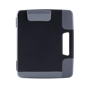 Quality Portable Black Plastic A4 Clipboard Box File Waterproof For School wholesale