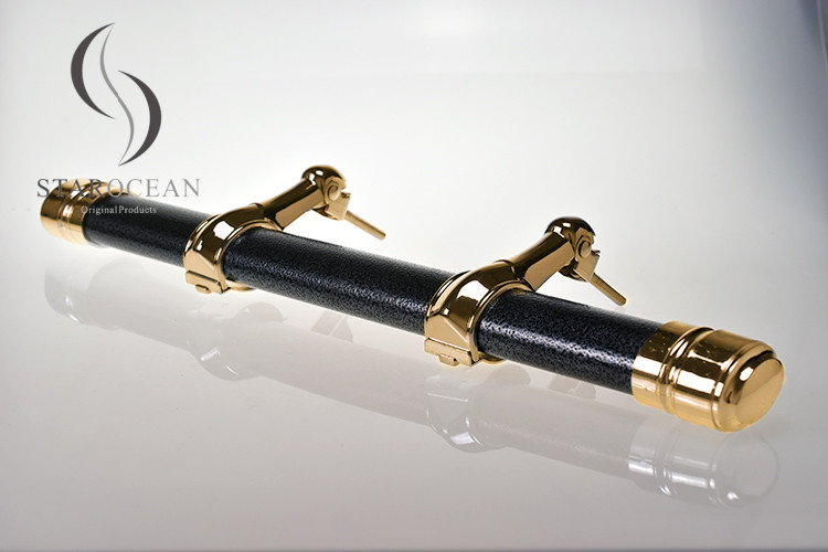 24K Gold Wooden Coffin Handle Wholesale Plastic Panel And Zinc Alloy Hinge SW-HG