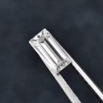 Round White Melee Moissanite Stone Baguette Cut Loose Gemstone for Jewelry