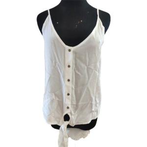 Quality 100% Viscose White Spaghetti Straps Top Summer Women'S Singlet wholesale