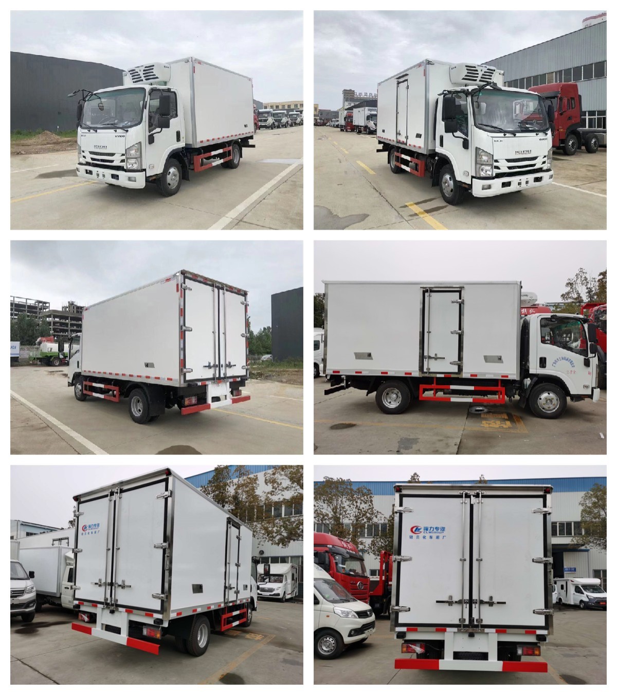 ISUZU KV100 Refrigerated Box Truck 3-5 Ton Freezer Truck 4x2 Drive Model