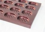 Wine Red PTFE 594x394x25mm Cupcake Mould Tray