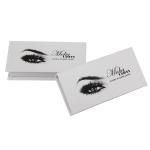custom white eyelash packaging box with window luxury lash gift box bespoke lash