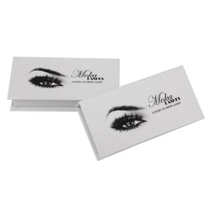 Quality custom white eyelash packaging box with window luxury lash gift box bespoke lash box wholesale