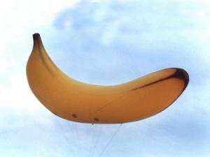 Quality Big size banana shape inflatable helium balloon wholesale
