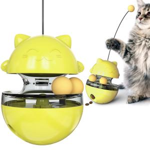 Quality 420g Food Leaker Cat Pet Toys Interactive Cat Tease Wand Kitten Roly Poly Toys wholesale