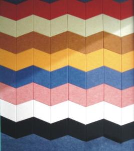 Quality 9mm Soundproof Polyester Fiber Acoustic Wall Panels Environmental Protection wholesale