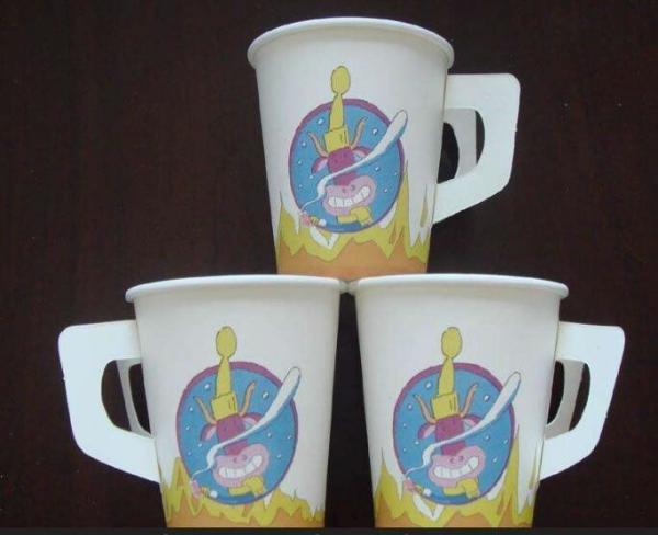 Hot Drinking Paper Cup Handle Machine 6-16oz Speed 35-45pcs/Min 2700 X 1200 X