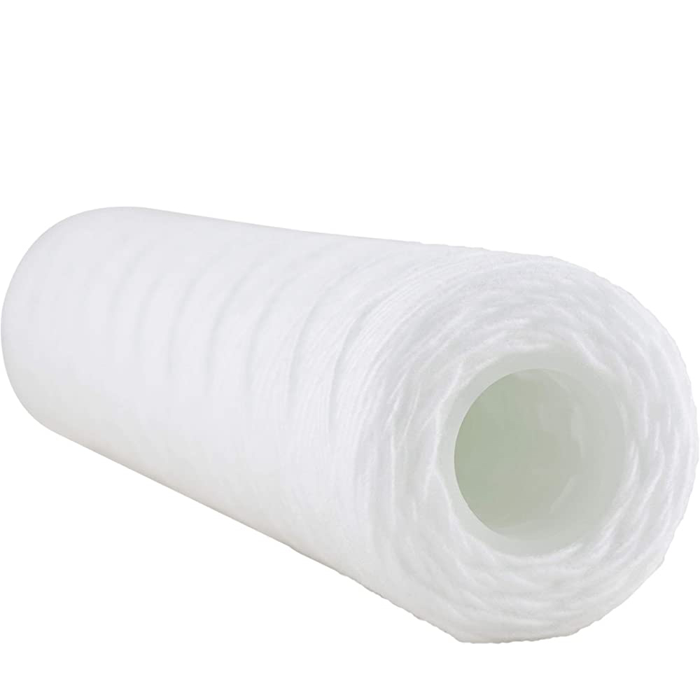 20 Inch PP Wound Water Filter Cartridge 10 Micron for Viscous Liquids Filtration