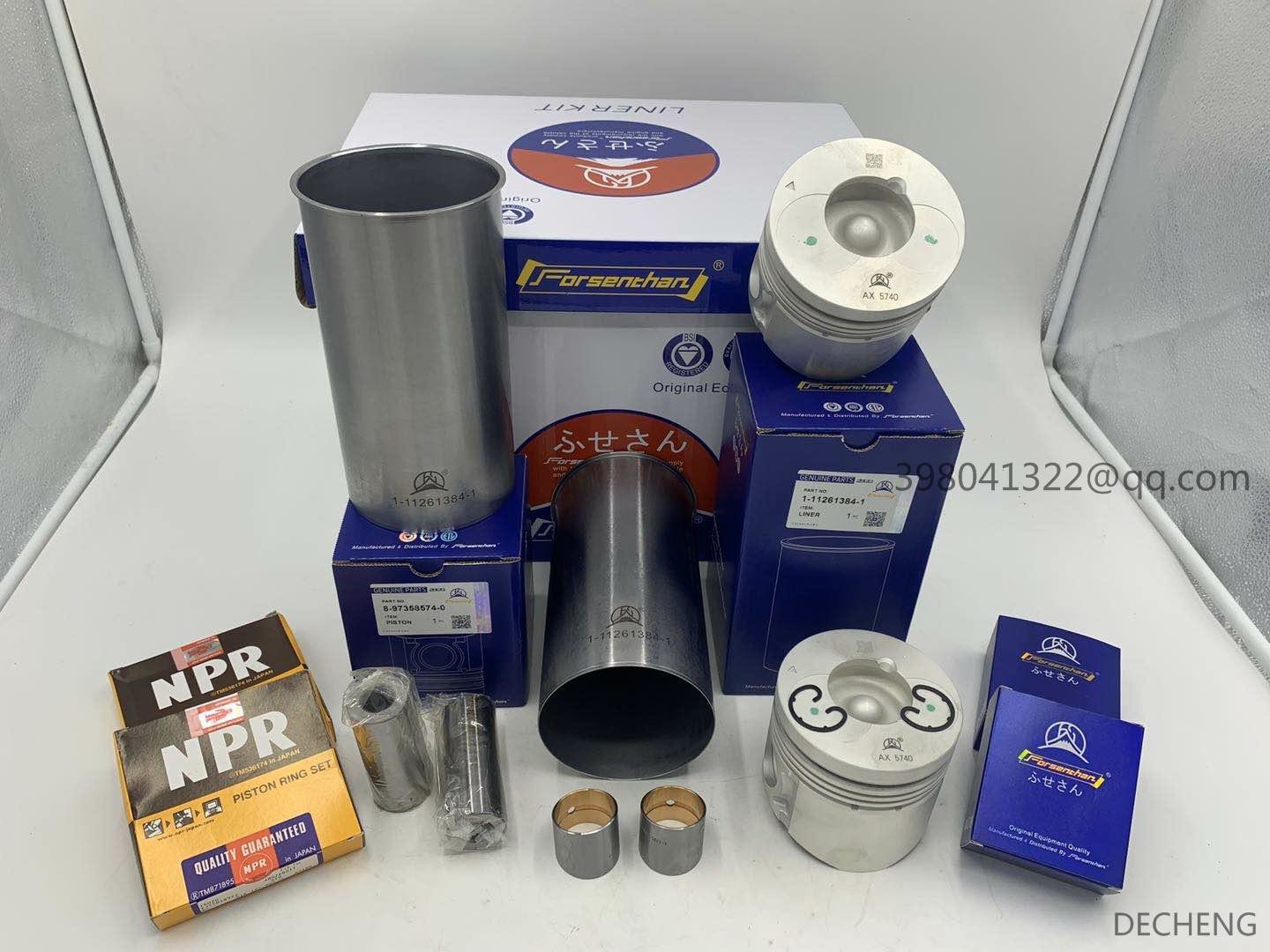 8-97358-5740 47mm Piston Excavator Spare Parts For 6BG1 SH200Z3 B1560 / ZAX200 / 4BG1