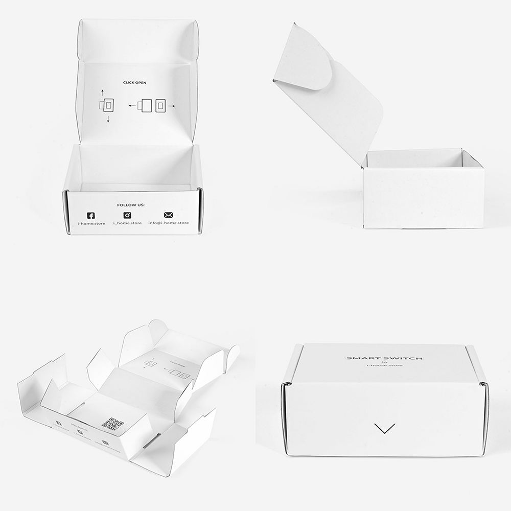 Customize Mailer Box Packaging Printing Clothes Apparel Corrugated Wig Boxes with Logo