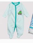 Top quality soft cotton print baby onesie footed romper wholesale