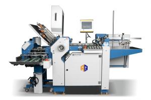 Automatic Brochure Paper Leaflet Folding Machine Paper Cross Folder Equipment