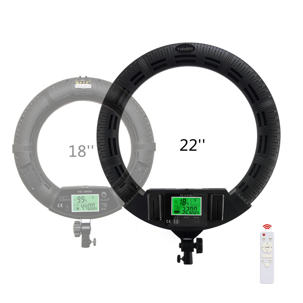Led Circle Ring Light Dimmable 100w 22 Inch Streaming Lights With Mobile Phone Holder fs-640 Makeup Lighting
