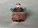 Arabia Exquisite Imitation metal base Louhua Eight flowers Sugar bowl