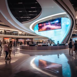 Quality Outdoor Curved LED Screen Anti Glare Clear LED Display High Brightness wholesale