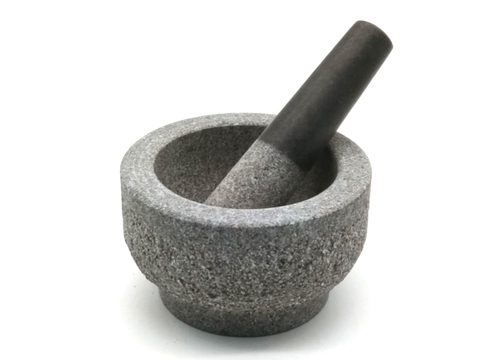 Custom Natural Granite Marble Stone Mortar And Pestle For Kitchen