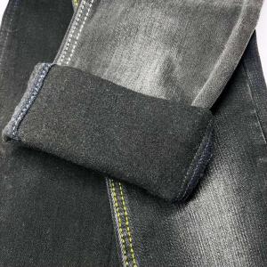 Quality Heavy Thick Brushed Woven Grey Denim Fabric Winter Design 178CM wholesale