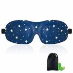 Woman & Man 3d Sleeping Eye Mask , Total Darkness Travel Eye Mask Free Earplugs