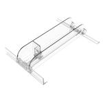 Fridge Freezer Grocery Store Cold Beverage Cans Gravity Feed Roller Shelf