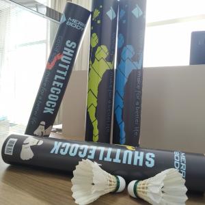 Quality Printed Logo Goose Feather Shuttlecocks Fitness Center Type wholesale