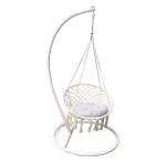20kg Load Capacity Indoor Outdoor Patio Decor Hanging Chair With Tassels And