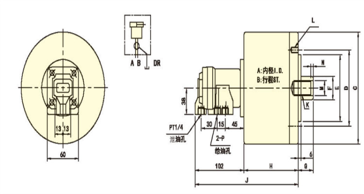 Low Inertia And Light Weight Hydraulic Rotary Cylinder Rotary Attachment