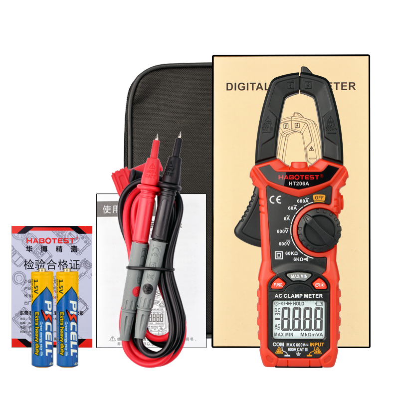Manual 60K Ohms Resistance 600A Digital Clamp Meters