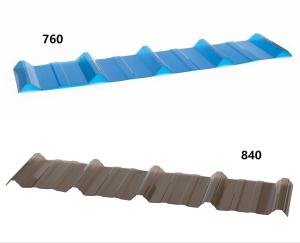 Quality Clear Corrugated Polycarbonate Roofing Sheet For Greenhouse Blue wholesale